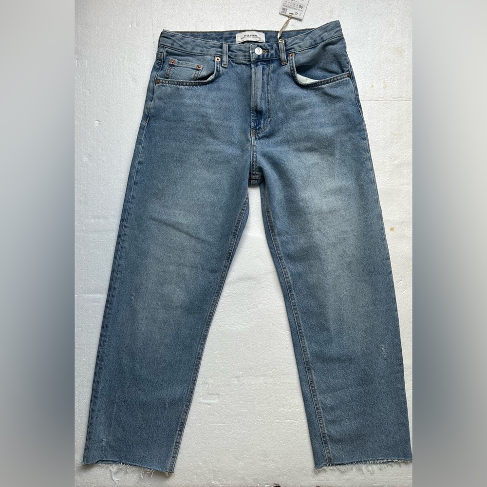 Zara Men's Light Blue Straight‎ Jeans